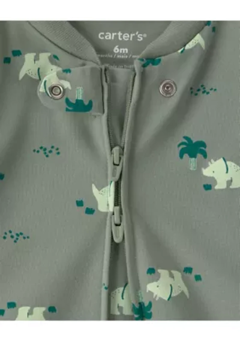 Baby Boys Dinosaur Footsie Pajamas