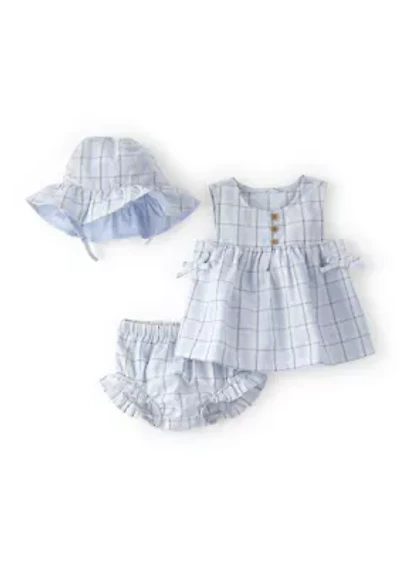 Baby Girls 3 Piece Short Set