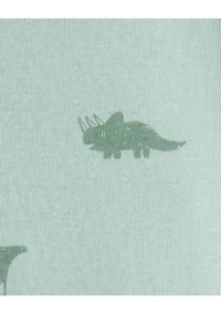 Baby Boys Dinosaur Print Footie Pajamas