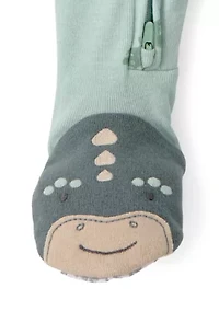 Baby Boys Dinosaur Print Footie Pajamas