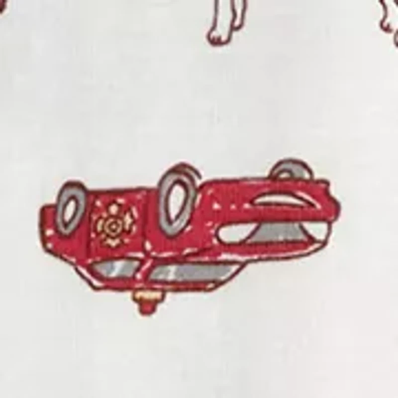 Baby Boys Firetruck Footie Pajamas