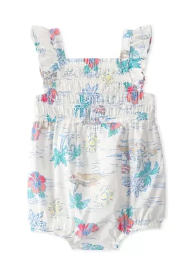 Baby Girls Tropical Print Romper
