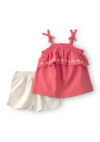 Baby Girls Tank Top and Shorts Set
