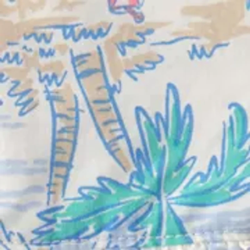 Baby Girls Beach Print Tank Top and Shorts Set