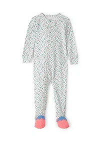 Baby Girls Strawberry Footie Pajamas