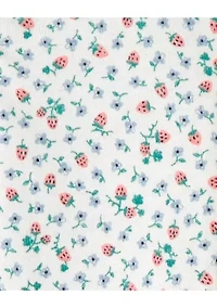 Baby Girls Strawberry Footie Pajamas