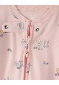 Baby Girls Bunny Footie Pajamas