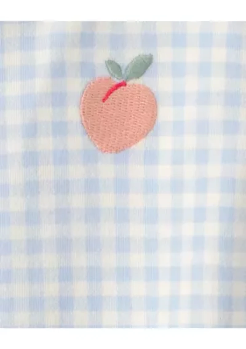 Baby Girls Interlock Snap Footie Pajamas