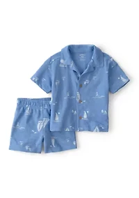 Baby Boys Two Piece Shirt and Short Set