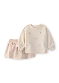 Baby Girls 2 Piece Floral Knit Set