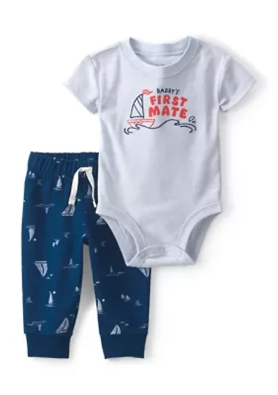 Baby Boys Daddy's First Mate Set