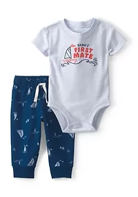 Baby Boys Daddy's First Mate Set