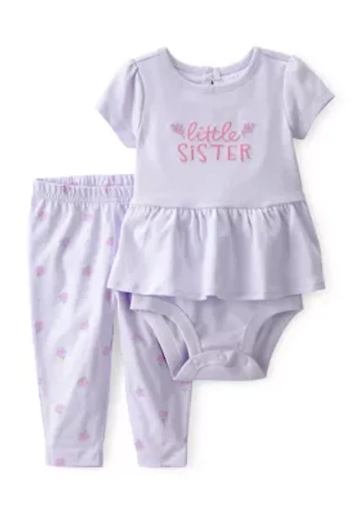 Baby Girls Little Sister Set