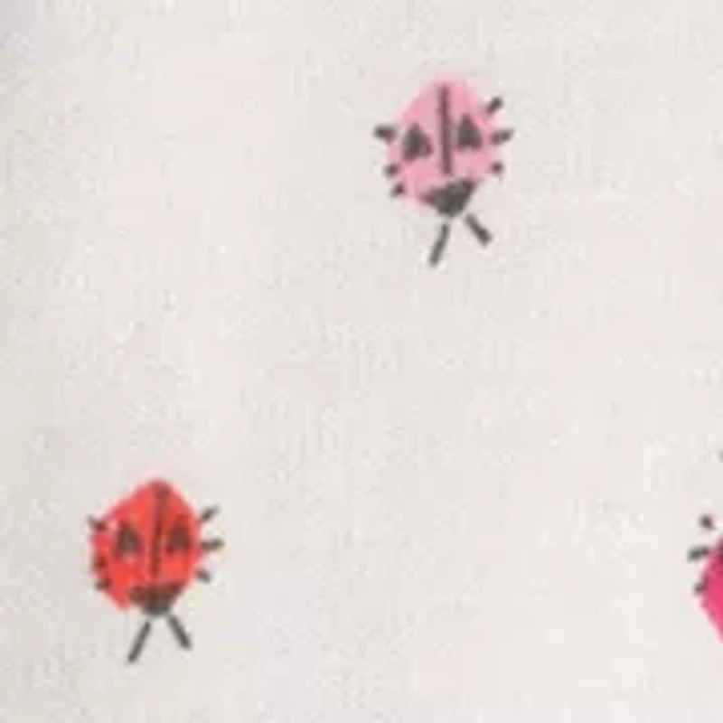 Baby Girls Ladybug Print Romper