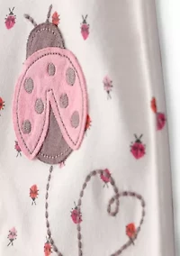 Baby Girls Ladybug Print Romper
