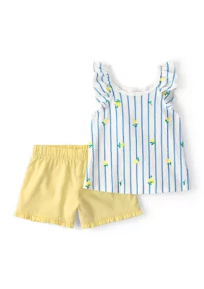 Baby Girls Striped Set