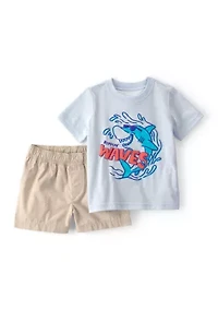 Baby Boys Shark Set