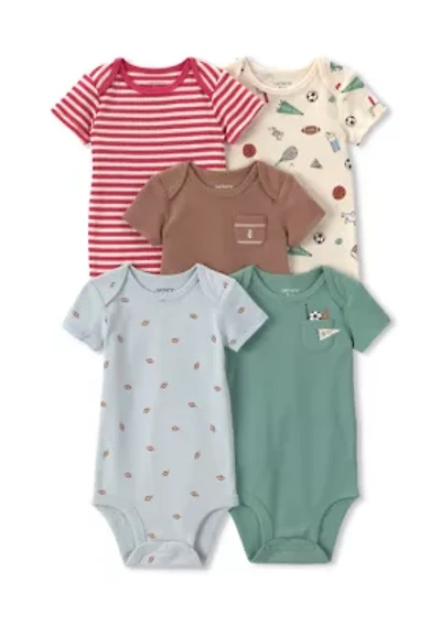 Baby Boys One-Piece Bodysuit - 5 Pack