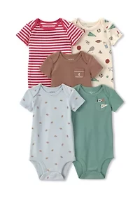 Baby Boys One-Piece Bodysuit - 5 Pack