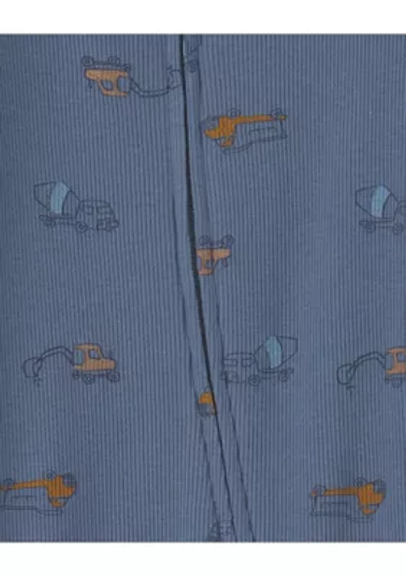 Baby Boys Textured Snap Closure One-Piece  Pajama