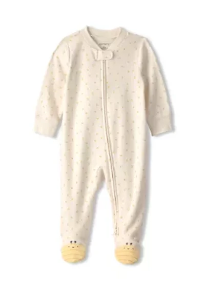 Baby Girls Bee Print Onesie