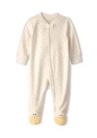 Baby Girls Bee Print Onesie