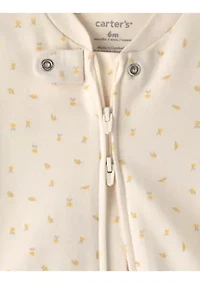 Baby Girls Bee Print Onesie
