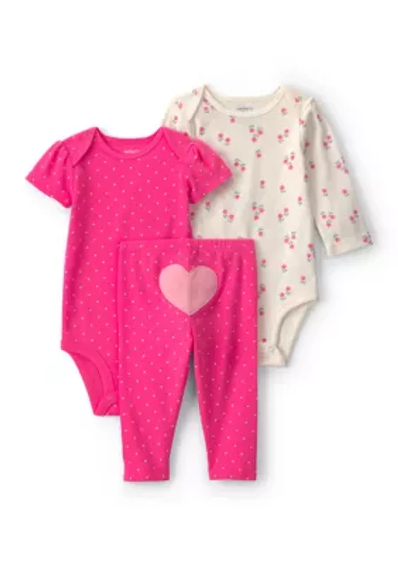 Baby Girls Bodysuit and Pants Set