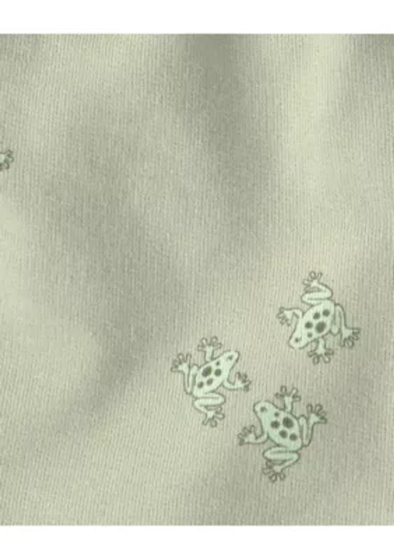 Baby Boys Frog Print Shirt and Shorts Set