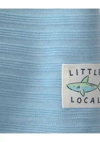 Baby Boys Shark Print Shirt and Shorts Set