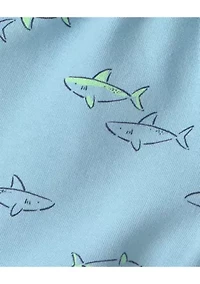 Baby Boys Shark Print Shirt and Shorts Set