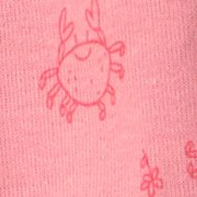 Baby Girls Crab Print Romper