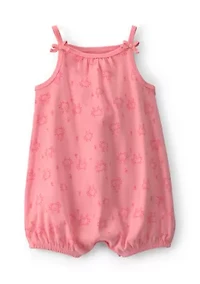 Baby Girls Crab Print Romper