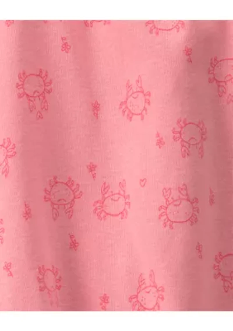 Baby Girls Crab Print Romper