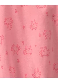 Baby Girls Crab Print Romper