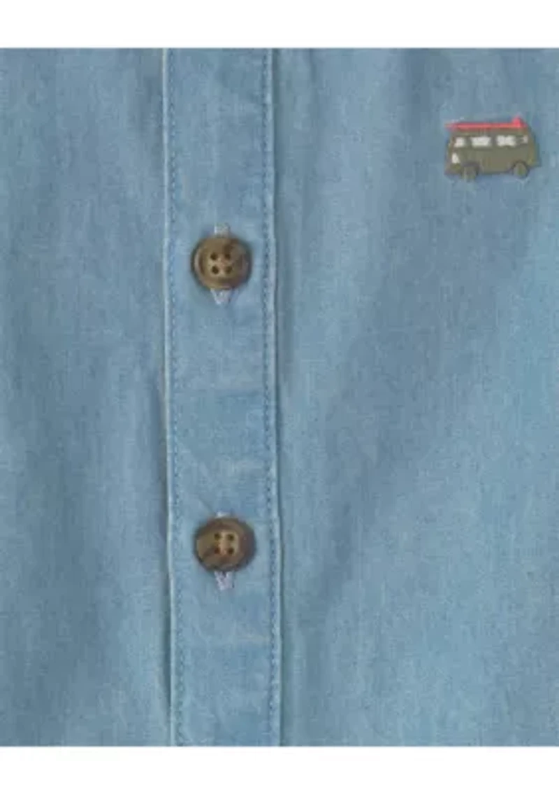 Baby Boys Chambray Romper