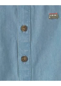 Baby Boys Chambray Romper