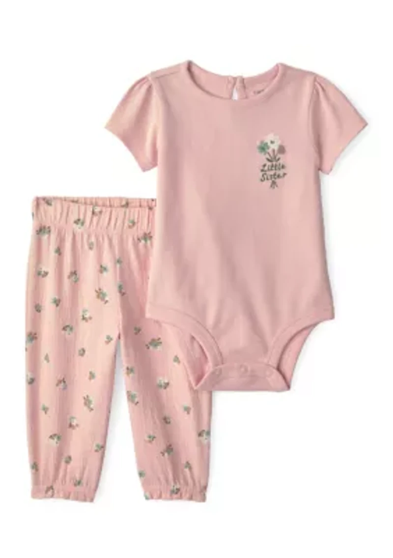 Baby Girls Little Sister Set
