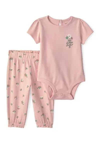 Baby Girls Little Sister Set