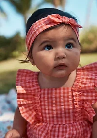 Baby Girls 3 Piece Shorts Tank Headband Set