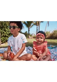 Baby Girls 3 Piece Shorts Tank Headband Set
