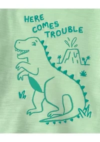 Baby Boys Dinosaur Graphic Shirt and Shorts Set