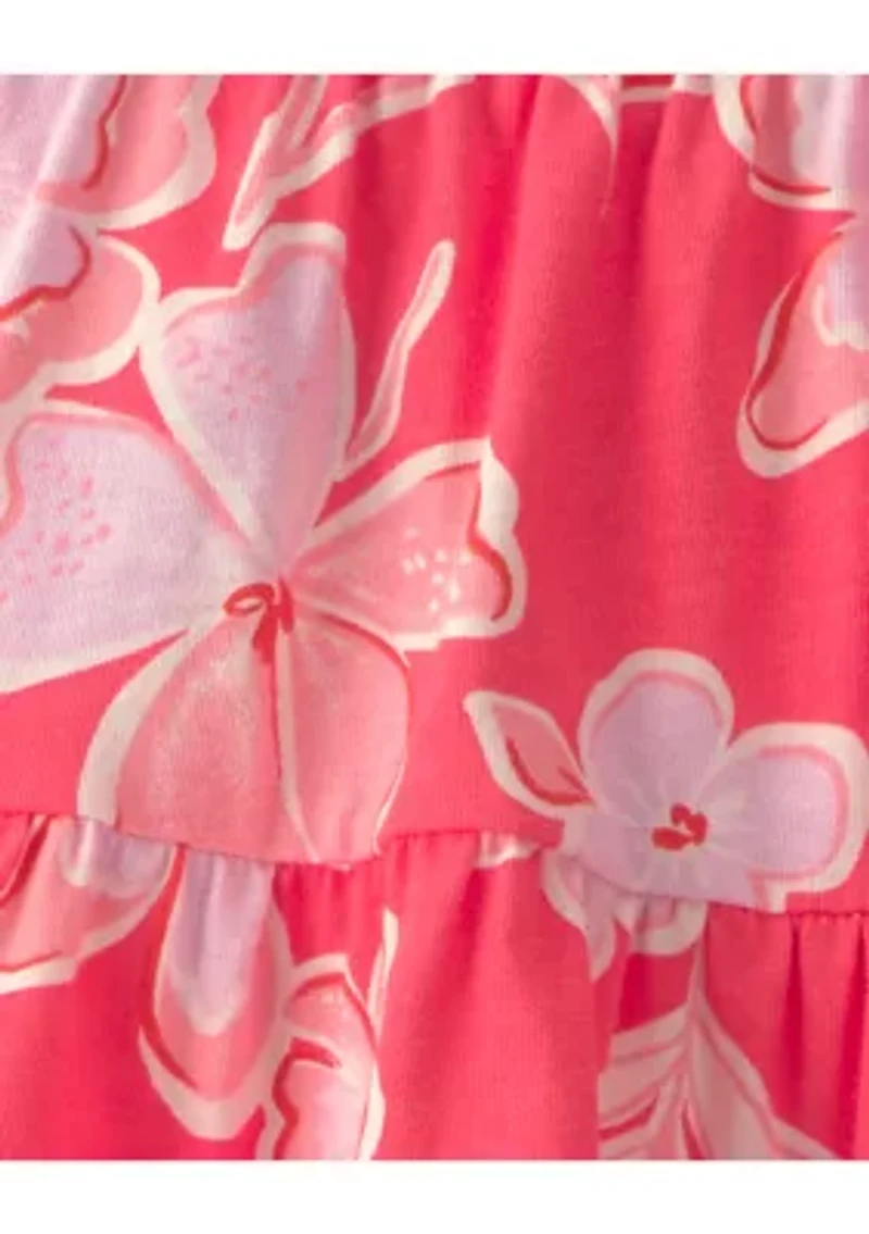 Baby Girls Floral Shirt and Skirt Set