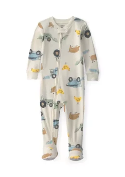 Baby Boys Print One-Piece Pajama