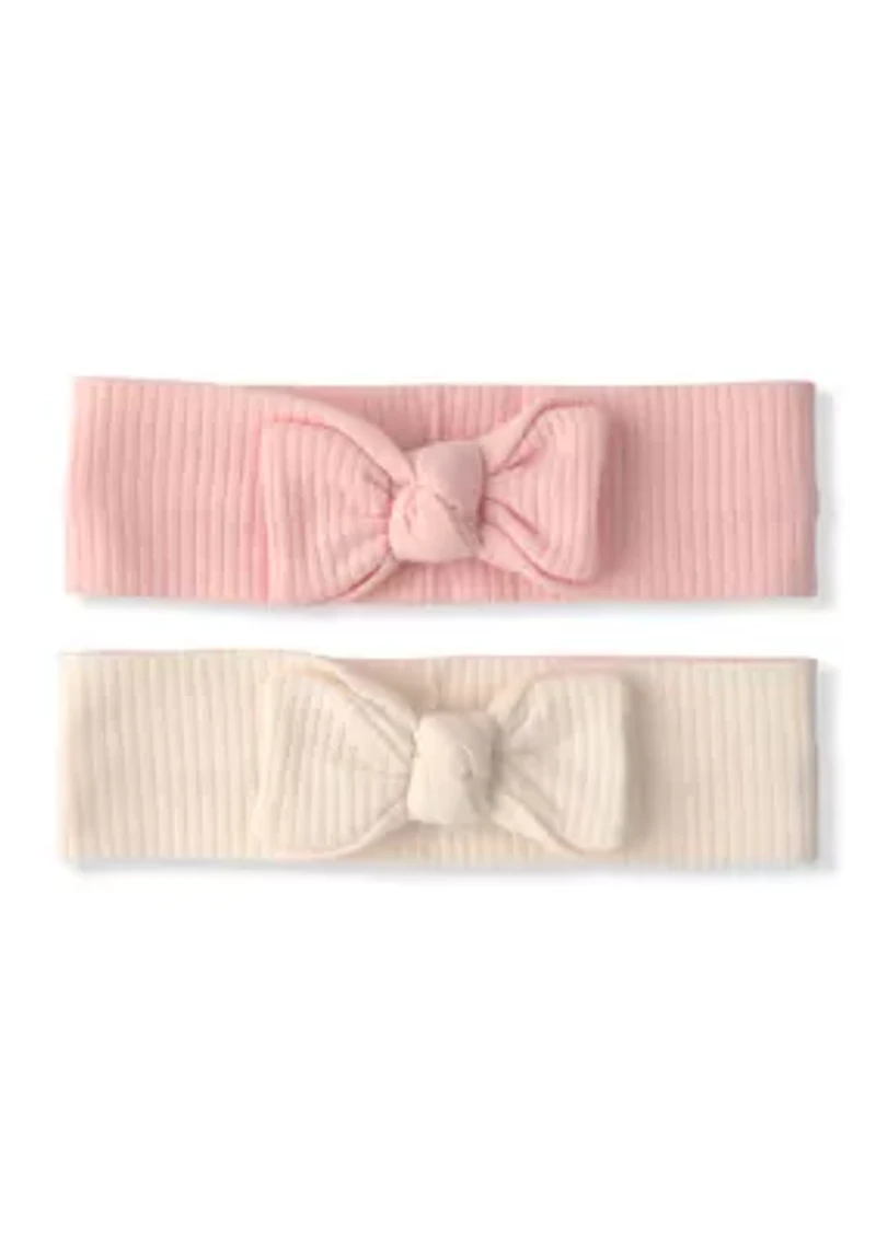 Baby Girls Bow Headband Set