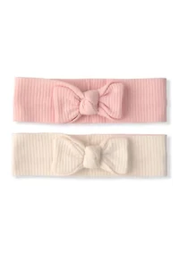 Baby Girls Bow Headband Set