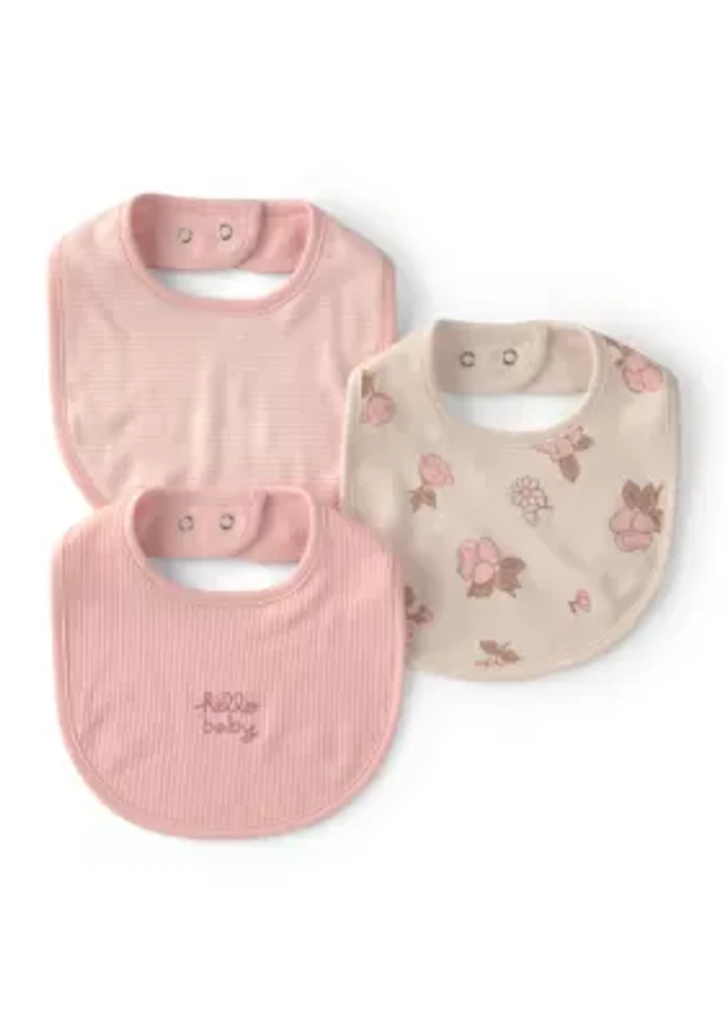 Baby Girls Bib Set