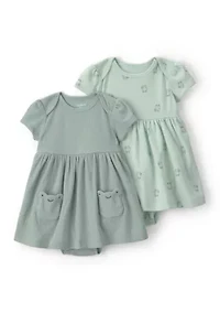 Baby Girls Frog Dress 2 Pack