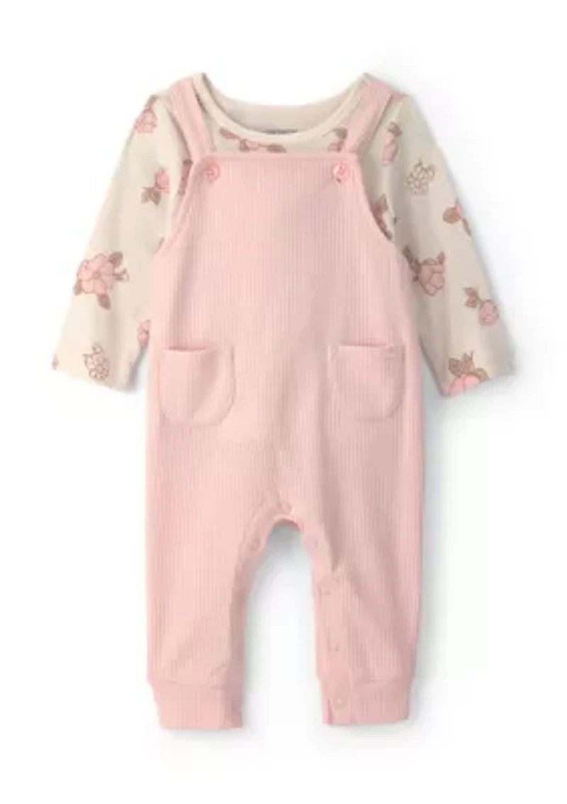 Baby Girls Overall Set