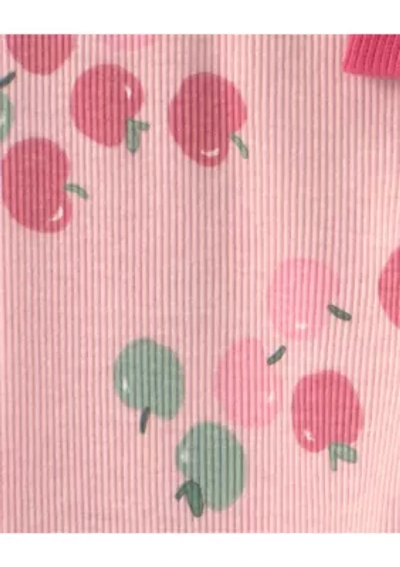 Baby Girls Apple Print Shirt and Leggings Set